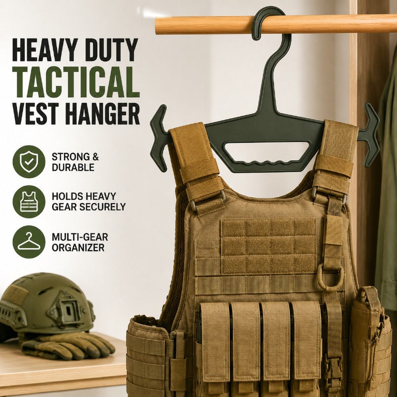 Heavy Equipment Armor - Heavy Duty Tactical Vest Hanger, Nylon