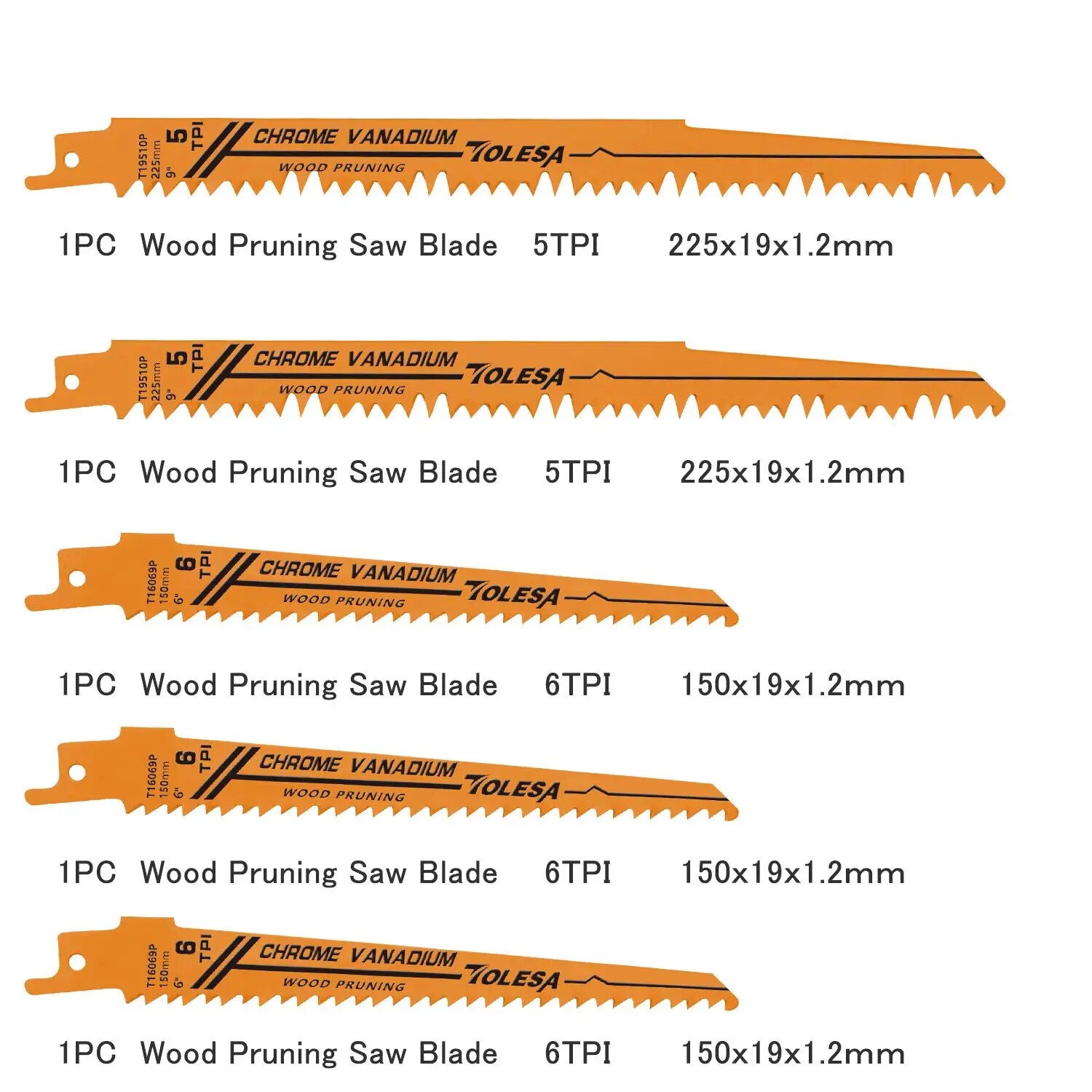 TOLESA 10PCS Reciprocating Bi- - огляд і ціна Heavy Equipment Blade