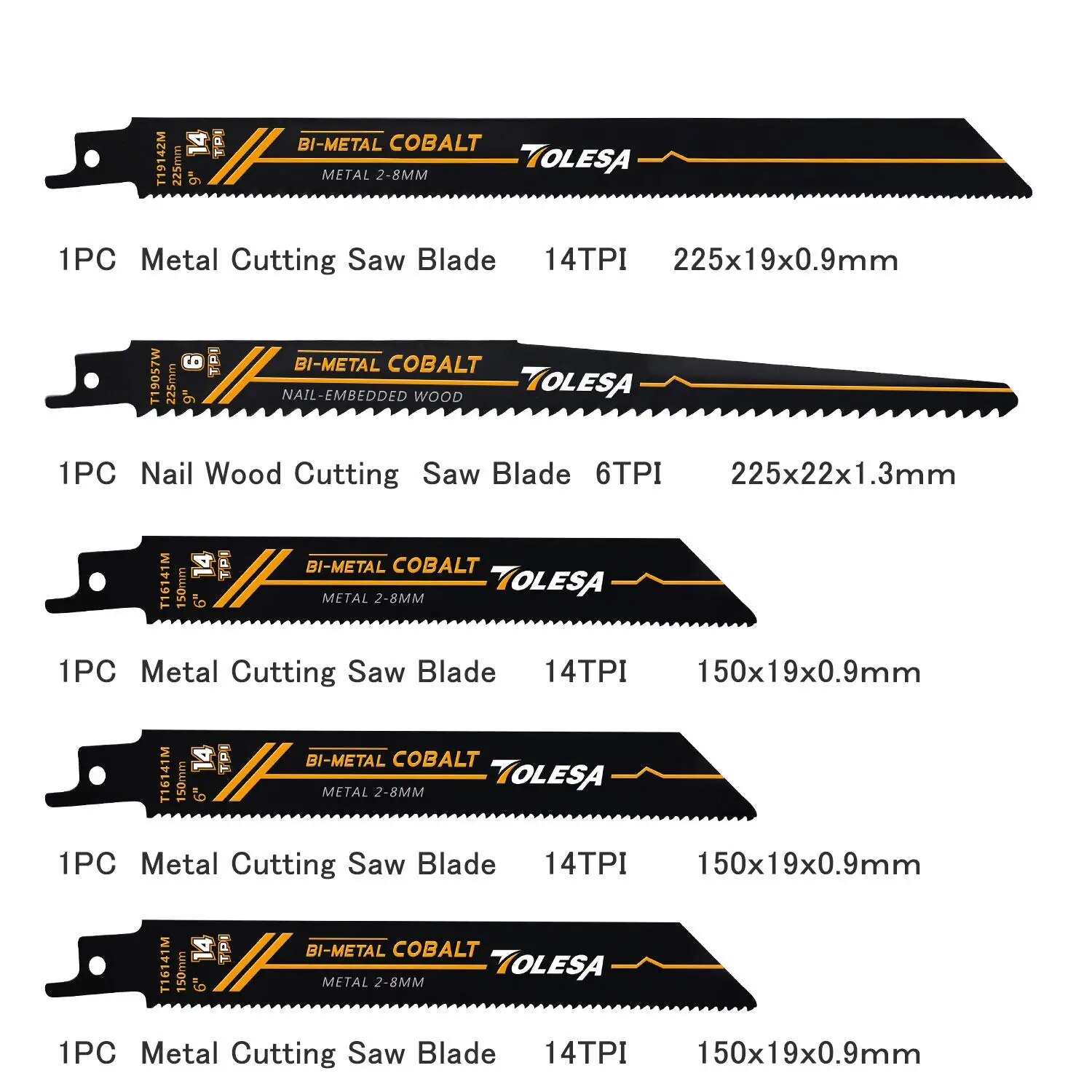 TOLESA 10PCS Reciprocating Bi- - огляд і ціна Heavy Equipment Blade