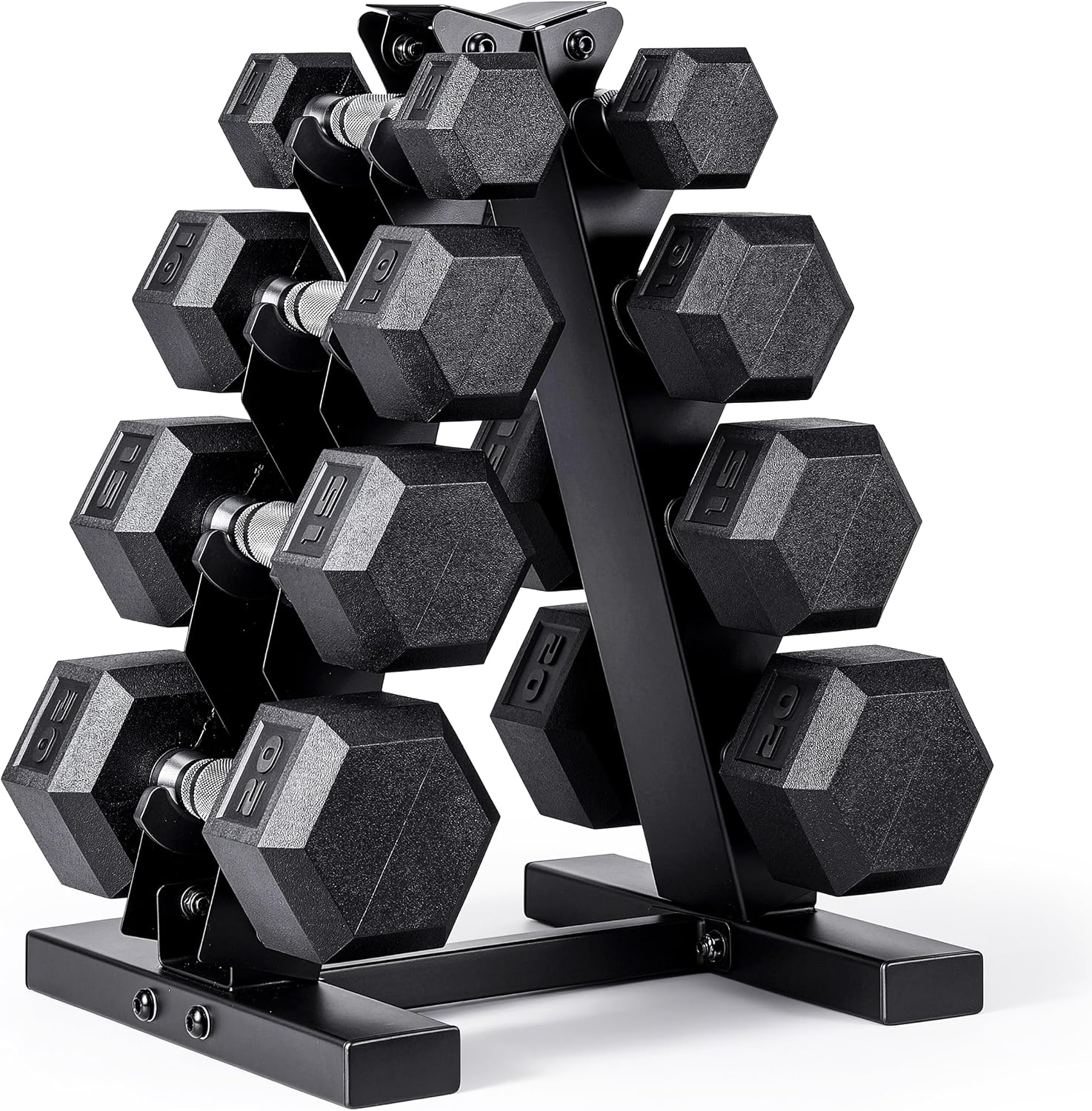Rubber Coated Hex Dumbbell Set - огляд і ціна Heavy Equipment Paint